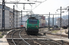 BB 37034 et autoroute ferroviaire (Lyon perrache)