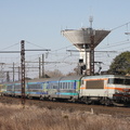 BB 7263 sur l'intercité n° 4672 à Lunel